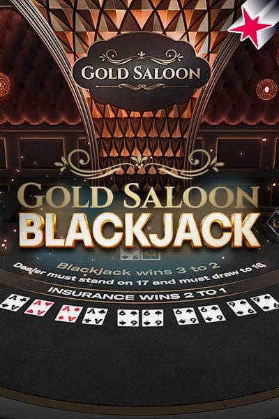 Obálka hry Gold Saloon RNG Blackjack v lobby Betwest Casino